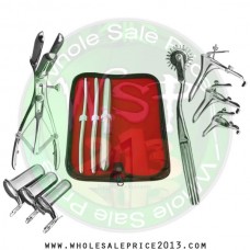  Hegar uterine dilator 3 pieces set, 7-8, 9-10, 17-18, pinwheel,mathieu, grave 3pcs, collin 3pcs